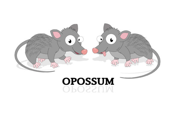 Adorable Charm: Leveraging Cute Opossum Animal Cartoon in Modern Design
