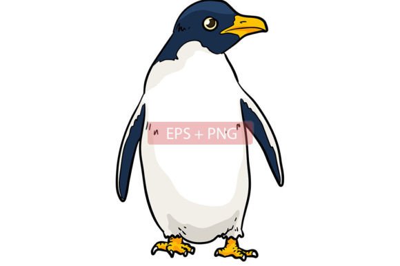 Adorable Penguin Animal Vector Illustration for Projects