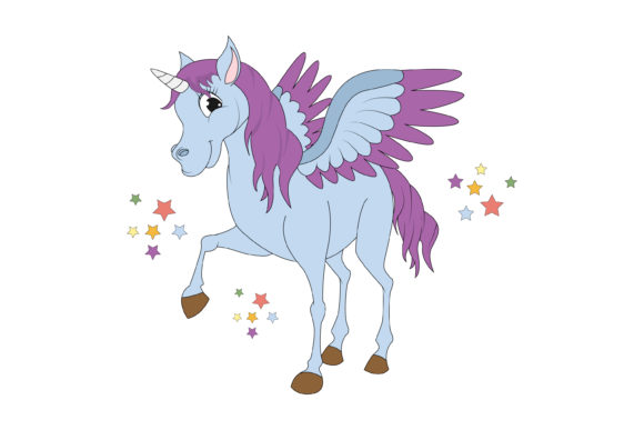 Bringing Whimsy to Your Brand: The Cute Unicorn Animal Cartoon