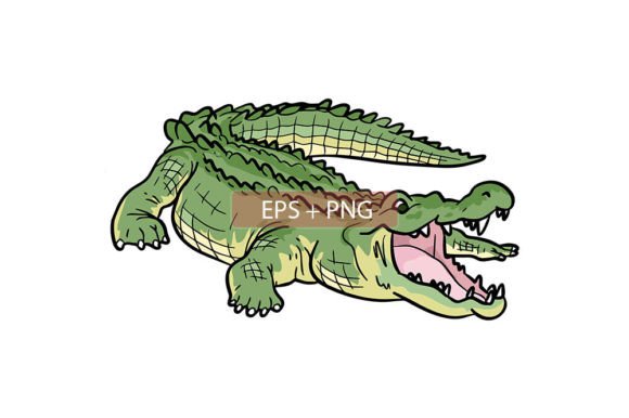 Crocodile Water Animal Illustration: Bringing Playful Nature to Life