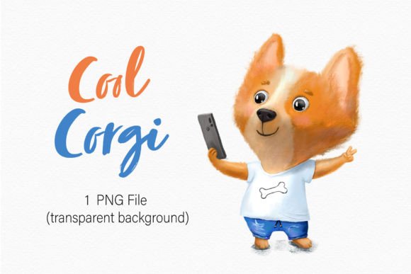 Cute Puppy Cool Corgi Clipart Animal: A Designer's Delight
