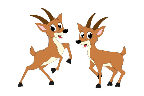 Exploring the Cute Antelope Animal Cartoon Collection