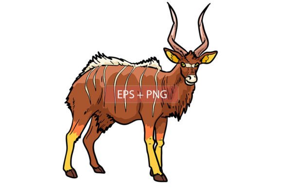 Exploring the Nyala Mammals Animal Illustration for Creative Projects