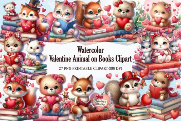 Valentine Animal on Books Clipart Bundle: A Designer's Guide